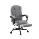 Artiss Executive Office Chair with Fabric Seat, High Back, Footrest, 360° Swivel, Recline, Grey, 120kg Capacity Artiss Executive Office Chair with Fabric Seat, High Back, Footrest, 360° Swivel, Recline, Grey, 120kg Capacity
