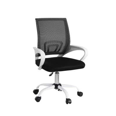Artiss Mid-Back Mesh Office Chair - Ergonomic, Breathable, Height Adjustable with 360° Swivel & Chrome Base