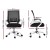 Artiss 2x Mesh Office Chair Mid Back Ergonomic Computer Desk Chairs Height Adjustable Swivel Chrome Base Black Artiss 2x Mesh Office Chair Mid Back Ergonomic Computer Desk Chairs Height Adjustable Swivel Chrome Base Black