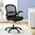 Artiss Mesh Office Chair Mid-Back Ergonomic Computer Desk Chair with Flip-Up Armrests, Adjustable Height, Black