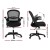 Artiss Mesh Office Chair Mid-Back Ergonomic Computer Desk Chair with Flip-Up Armrests, Adjustable Height, Black