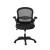Artiss Mesh Office Chair Mid-Back Ergonomic Computer Desk Chair with Flip-Up Armrests, Adjustable Height, Black