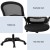Artiss Mesh Office Chair Mid-Back Ergonomic Computer Desk Chair with Flip-Up Armrests, Adjustable Height, Black