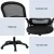 Artiss Mesh Office Chair Mid-Back Ergonomic Computer Desk Chair with Flip-Up Armrests, Adjustable Height, Black