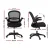 Artiss 2x Mesh Office Chair Set, Mid Back, Flip-Up Armrests, Adjustable Height, Lumbar Support, Black, 120kg Artiss 2x Mesh Office Chair Set, Mid Back, Flip-Up Armrests, Adjustable Height, Lumbar Support, Black, 120kg