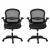 Artiss 2x Mesh Office Chair Set, Mid Back, Flip-Up Armrests, Adjustable Height, Lumbar Support, Black, 120kg Artiss 2x Mesh Office Chair Set, Mid Back, Flip-Up Armrests, Adjustable Height, Lumbar Support, Black, 120kg