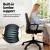 Artiss Ergonomic Mesh Office Chair, Mid-Back Design with Lumbar Support, Height Adjustable Swivel for Home Office, Black Artiss Ergonomic Mesh Office Chair, Mid-Back Design with Lumbar Support, Height Adjustable Swivel for Home Office, Black