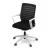 Artiss Ergonomic Mesh Office Chair - Black/White, Lumbar Support, 10cm Height Adjustable, 360° Swivel, Easy Assembly