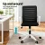 Artiss Ergonomic Mesh Office Chair - Black/White, Lumbar Support, 10cm Height Adjustable, 360° Swivel, Easy Assembly