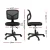 Artiss Ergonomic Armless Office Chair, Black Mesh, 360° Swivel, Height Adjustable, Compact Design for Small Spaces