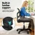 Artiss Ergonomic Armless Office Chair, Black Mesh, 360° Swivel, Height Adjustable, Compact Design for Small Spaces