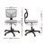Artiss Ergonomic Grey Office Chair, 360° Swivel, Height Adjustable, Armless Design, Mesh Back, Compact for Small Spaces
