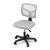 Artiss Ergonomic Grey Office Chair, 360° Swivel, Height Adjustable, Armless Design, Mesh Back, Compact for Small Spaces