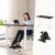 140cm Artiss Electric Standing Desk with Black Desktop and Everfit Mini Pedal Exercise Bike for Home Office Fitness