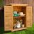 Gardeon Portable Fir Wood Garden Storage Cabinet, 69x43x96cm - Weatherproof with Adjustable Shelf & Asphalt Roof