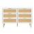 Artiss Chest of 6 Drawers Lowboy Cabinet White, 120x40x79cm, Particle Board, Metal Handles, Easy Assembly