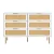 Artiss Chest of 6 Drawers Lowboy Cabinet White, 120x40x79cm, Particle Board, Metal Handles, Easy Assembly