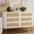 Artiss Chest of 6 Drawers Lowboy Cabinet White, 120x40x79cm, Particle Board, Metal Handles, Easy Assembly