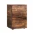 Artiss Rustic Brown 2-Drawer Filing Cabinet, 47x41x72cm, Oak Finish, Smooth Glide, Anti-Rust, E1 Particle Board