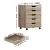Artiss 5-Drawer Mobile Filing Cabinet, Scratch Beige, 360° Casters, 49x41x62cm, Easy Access, Locking Wheels, 1-Year