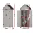 Gardeon Grey Outdoor Storage Cabinet - Weatherproof Fir Wood & PVC Roof, 69x39x182cm, Lockable, 3 Shelves, Easy Assembly