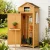 Gardeon Outdoor Wooden Storage Cabinet with Folding Table, Lockable Top, Adjustable Shelves, Hooks & Weatherproof Roof