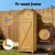 Gardeon Outdoor Wooden Storage Cabinet with Folding Table, Lockable Top, Adjustable Shelves, Hooks & Weatherproof Roof
