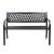 Gardeon 2-Seater Garden Bench - Steel, Black, Vintage Design, Weather-Resistant, 119x52x75.5cm, 220kg Capacity