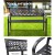 Gardeon 2-Seater Garden Bench - Steel, Black, Vintage Design, Weather-Resistant, 119x52x75.5cm, 220kg Capacity