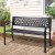 Gardeon 2-Seater Garden Bench - Steel, Black, Vintage Design, Weather-Resistant, 119x52x75.5cm, 220kg Capacity