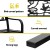 Gardeon 3-Seater Outdoor Bench - Steel Frame, Rust-Resistant, Black, 121cm, Vintage Design, 260kg Capacity