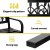 Gardeon Outdoor Garden Bench - Steel 2 Seater, Black, Rust-Resistant, 118.5cm, Indoor/Outdoor, Easy Assembly