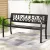 Gardeon Outdoor Garden Bench - Steel 2 Seater, Black, Rust-Resistant, 118.5cm, Indoor/Outdoor, Easy Assembly