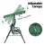 Gardeon 3-Seater Outdoor Swing Chair with Adjustable Canopy, Steel Frame, Cushions, 200kg Capacity - White/Green