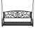 Gardeon Outdoor 2-Seater Swing Chair, Powder-Coated Steel, 200kg Capacity, Black, Easy Assembly, 127x41x50cm, 1-Year
