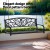 Gardeon Outdoor 2-Seater Swing Chair, Powder-Coated Steel, 200kg Capacity, Black, Easy Assembly, 127x41x50cm, 1-Year
