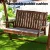 Gardeon Outdoor Wooden Swing Chair: 2-Seater Charcoal Bench with Adjustable Canopy, Cushions & 250kg Capacity
