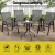 Gardeon 4PC Grey Outdoor Dining Chairs - Stackable Patio Furniture, Weather-Resistant Textilene & Steel, 150kg Capacity