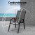 Gardeon 4PC Grey Outdoor Dining Chairs - Stackable Patio Furniture, Weather-Resistant Textilene & Steel, 150kg Capacity