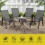 Gardeon 6PC Grey Outdoor Stackable Dining Chairs, Steel Frame & Textilene Fabric, Weather-Resistant, 150kg Capacity