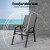 Gardeon 6PC Grey Outdoor Stackable Dining Chairs, Steel Frame & Textilene Fabric, Weather-Resistant, 150kg Capacity