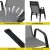 Gardeon 6PC Grey Outdoor Stackable Dining Chairs, Steel Frame & Textilene Fabric, Weather-Resistant, 150kg Capacity