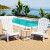 Gardeon 3 Piece Outdoor Set White HDPE Adirondack Chairs and Table, Weatherproof, 170kg Capacity, Garden Patio Lounge