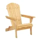 Gardeon Adirondack Wooden Beach Chair - Hemlock Wood, Foldable Patio Furniture, Large Armrests, Easy Assembly Gardeon Adirondack Wooden Beach Chair - Hemlock Wood, Foldable Patio Furniture, Large Armrests, Easy Assembly
