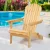 Gardeon Adirondack Wooden Beach Chair - Hemlock Wood, Foldable Patio Furniture, Large Armrests, Easy Assembly