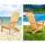 Gardeon Adirondack Wooden Beach Chair - Hemlock Wood, Foldable Patio Furniture, Large Armrests, Easy Assembly