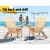 Gardeon Adirondack Outdoor Chairs Set of 2, Foldable Fir Wood Patio Furniture with Wide Armrests, Natural Finish