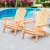 Gardeon Adirondack Outdoor Chairs Set of 2, Foldable Fir Wood Patio Furniture with Wide Armrests, Natural Finish