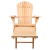Gardeon 2PC Adirondack Outdoor Chairs & Ottoman Set, Hemlock Wood, Foldable Patio Furniture for Garden, 150kg Capacity