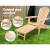 Gardeon 2PC Adirondack Outdoor Chairs & Ottoman Set, Hemlock Wood, Foldable Patio Furniture for Garden, 150kg Capacity